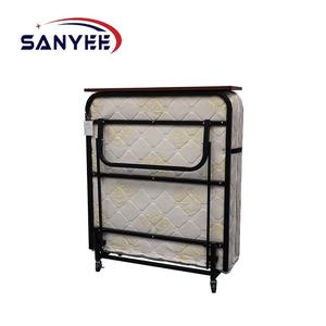 उच्च गुणवत्ता वाले आधुनिक टिकाऊ बेडरूम अस्पताल कार्यालय होटल लिविंग रूम अस्थायी अंतरिक्ष की बचत 90 सेमी चौड़ी धातु तह बिस्तर - Product Image 2