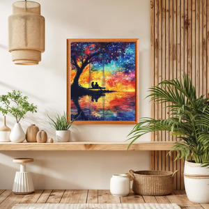 Paisajes de Lagos de Ensueño, Pintura por Números Moderna, Impresión <span class=keywords><strong>Digital</strong></span> en <span class=keywords><strong>Lienzo</strong></span> para Adultos, Ecológica - Product Image 2