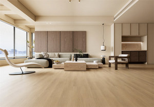 Plancher en vinyle SPC à clipsage, résistant aux rayures, en chêne naturel, imperméable, pour usage commercial, écoles et bureaux - Product Image 4