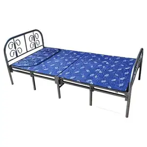 Customized high quality steel single bed can be foldable beds metal folding bed for bedroom
