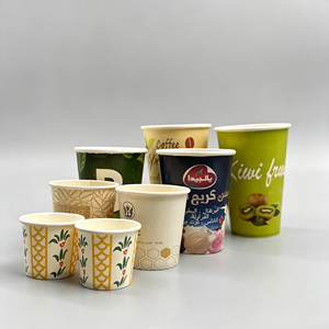 Gobelets en papier sur mesure, à paroi simple, pour boissons chaudes, qualité alimentaire, jetables, avec impression numérique – Direct Usine - Product Image 1