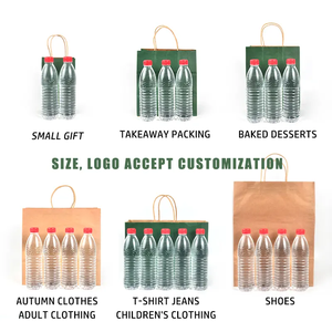 Bolsa de Regalo de Papel Kraft Pequeña con Asa Plana, Bolsa de Papel Artesanal Personalizada con Logotipo, Color Personalizado para Negocios - Product Image 6