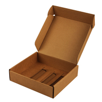 Emballages en carton ondulé écologiques, biodégradables, en matériaux recyclés, avec logo personnalisé imprimé, papier kraft de qualité alimentaire, pour l'expédition