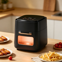 Freidora de Aire Digital OEM de 15L y 1400W con Panel de Control Superior, Ventana Visible Iluminada, para Freír, Hornear y Cocinar al Vapor