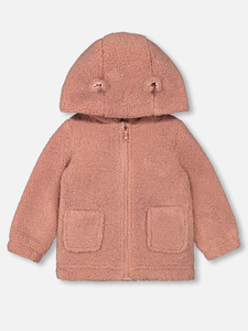 Tout-petits garçons filles mignon ours oreilles doux chaud polaire fermeture éclair enfants à capuche bébé vestes & outwears - Product Image 6