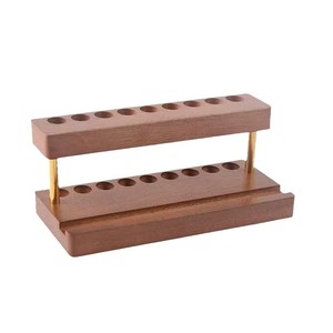 Porte-stylo en bois, organisateur de bureau avec support pour téléphone, support de rangement multifonctionnel pour usage au bureau - Product Image 2