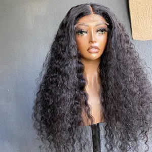 Parrucca anteriore del merletto svizzero HD dei capelli brasiliani all'ingrosso parrucca frontale del merletto dei capelli umani 13x6 dei capelli vergini per le donne nere