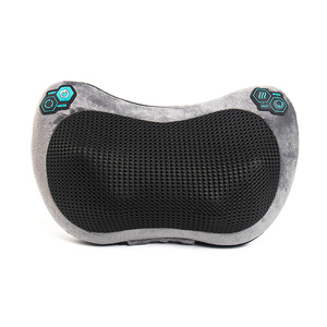 Almohada de masaje <span class=keywords><strong>Shiatsu</strong></span> para fisioterapia Cervical, masajeador para amasar el cuello, almohada de viaje, almohada de masaje para amasar eléctrica caliente - Product Image 1