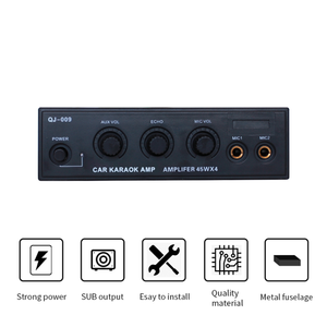 Power Bus 4 vías DVR amplificador estéreo y amplificador de coche PROCESADOR DE Audio vehículo <span class=keywords><strong>Karaoke</strong></span> amplificador - Product Image 5