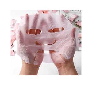 wholesales popular spunlace Compressed face sheet mask paper DIY cosmetic natural silk facial mask for beauty and SPA