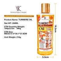 Formula Pemutih Super Minyak Kunyit 100% Asli untuk Wajah dan Tubuh, Melembapkan, Menghilangkan Flek Hitam, Korektor Anti-penuaan