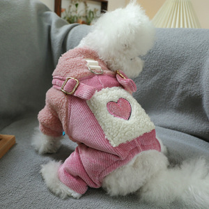 PETCIRCLE Pet Circle, Ropa para Mascotas, Trajes para Perros y Gatos, Overol Rosa con Corazón - Product Image 3