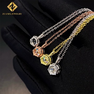 <span class=keywords><strong>Orecchini</strong></span> a perno <span class=keywords><strong>da</strong></span> 7,5 mm in argento sterling 925 con diamante VVS D Moissanite a 6 griffe, collana con pendente, gioielli <span class=keywords><strong>da</strong></span> <span class=keywords><strong>uomo</strong></span> e donna, <span class=keywords><strong>orecchini</strong></span> a perno Hip Hop - Product Image 4