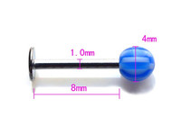 Bagues en acier inoxydable acrylique, pour sourcils, nombril, ventre, lèvres, langue, nez, corps, Piercing, bijoux Bar, vente en gros, pièces