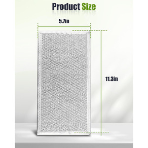 Filtre à graisse pour four à micro-ondes Xinrui, 290x149x2.5mm, en acier inoxydable, forte compatibilité pour WB02X35491 - Product Image 2