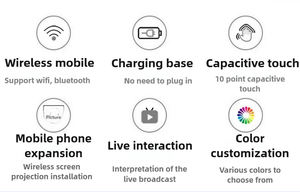 Hot Date Rechargeable Sans Fil <span class=keywords><strong>Smart</strong></span> LED <span class=keywords><strong>TV</strong></span> 128G Panneau Portable pour L'éducation Diffusion Sessions D'affaires Blanc PC-Todo <span class=keywords><strong>En</strong></span> - Product Image 2