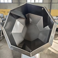 Machine à mélanger les épices de haute qualité personnalisable, machine à mélanger les aliments en poudre, machine à enrober les aliments, machine à mélanger les chips de pommes de terre, mélangeur octogonal