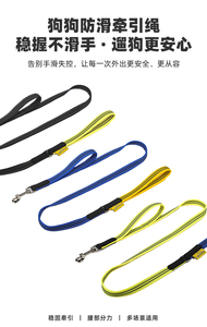 สายจูงสุนัขไนลอน Younice แบบสะท้อนแสง สีเหลืองและสีน้ำเงิน ดีไซน์เรียบง่าย สำหรับสุนัข - Product Image 6