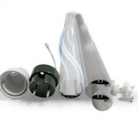 Kit SKD économique, tube LED T8 SKD, dissipation thermique élevée, diffuseur en aluminium durable, diffuseur en PC pour éclairage de plafond