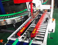 Machine à sceller les cartons pliante entièrement automatique à double bande pour ligne de production d'emballages