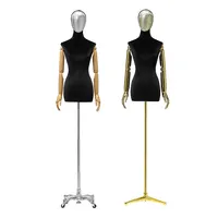 Buy Us Hot Sale Fashion Female Fabric Female Torso Window Display Mannequin  Female Mannequin With Wood Arms from Shenzhen Longgang District Senwei Jun  Model Prop Factory, China