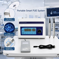 Machine professionnelle intelligente de greffe de cheveux FUE, ensemble de poinçons folliculaires en acier inoxydable, écran LCD, garantie 1 an, portable, pour les États-Unis