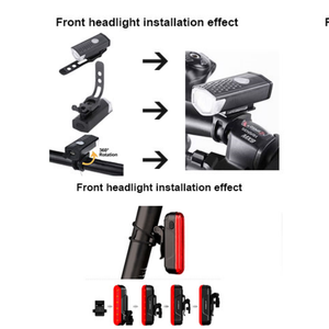 Luz LED recargable para bicicleta, lámpara trasera impermeable, sirena antirrobo, luz trasera para montar de noche, bicicleta de carretera - Product Image 2