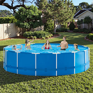 BN Vente à Chaud <span class=keywords><strong>Piscine</strong></span> Extérieure <span class=keywords><strong>Hors</strong></span> <span class=keywords><strong>Sol</strong></span> Facile à Installer Piscines <span class=keywords><strong>Hors</strong></span> <span class=keywords><strong>Sol</strong></span> Rondes à Cadre Métallique pour Adultes et Enfants - Product Image 1