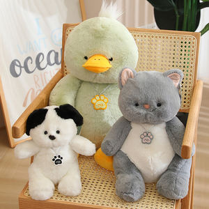 Usine vente haute qualité animal en peluche chat en peluche poupée chat chien lapin ours oiseaux en peluche jouet pour enfants - Product Image 1