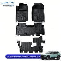 Tapis de sol de voiture toutes saisons en TPE 3D personnalisables Jetour ShanHai T2 LHD 2025-2026 – Tapis de voiture en TPE à rebord profond