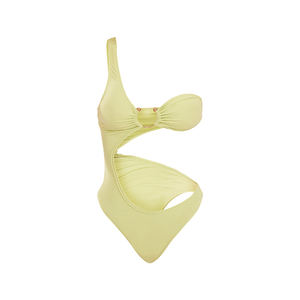 Traje de baño de una pieza OEM para mujer Diseño asimétrico de secado rápido Traje de baño de una pieza para mujer Traje de baño recortado sexy para mujer - Product Image 5