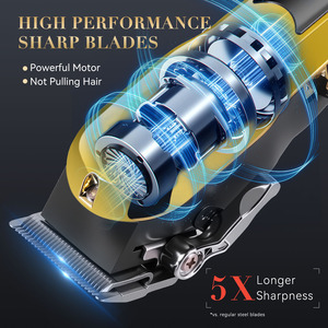 Hatteker - Juego de Herramientas de Peluquería Eléctricas, Kit de Cortapelos Inalámbricos Recargables para Hombre - Product Image 5