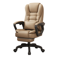 Meilleure vente de chaise tournante entièrement en cuir PU avec accoudoir à glissière dossier haut réglable en hauteur chaise de travail ergonomique pour ordinateur