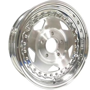 Rines <span class=keywords><strong>Convo</strong></span> Pro 15X4.0 5X114.3 ET-19, Espacio Trasero de 1.75 Pulgadas, Autodrag, Cinco Radios, Fundición de Aluminio, Nuevo Acabado Brillante - Product Image 1