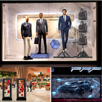 Nouveau 2026 Ventilateur Holographique 3D de 50 cm, Kit de Mural Vidéo 1x3, Affichage 3D à l'Œil Nu Taille Humaine, Projecteur Publicitaire avec Application WiFi
