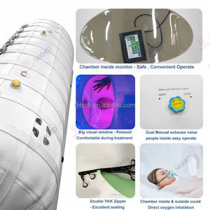 Cápsula HBOT 1.5ATA, Cámara de Oxígeno Hiperbárico 2.0ATA, Material TPU, Cámara de Oxígeno Hiperbárico Suave para Terapia en el Hogar - Product Image 2