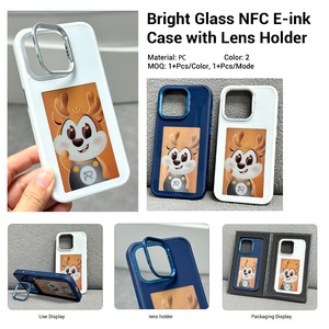 Coque de Téléphone Numérique DIY NFC JOYPORODO pour <span class=keywords><strong>iPhone</strong></span> 13 14 15 16 17 Pro Max, Coque E-Ink Vente Directe Usine, Vente en Gros Étui pour Smartphone - Product Image 2