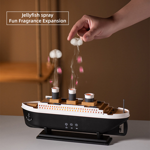 Humidificador de <span class=keywords><strong>Aire</strong></span> V75 con Diseño de Medusa, Anillo de Humo, Control Remoto, Luz Nocturna, Difusor de Aroma Ultrasónico con Forma de Barco, Regalo Único - Product Image 2