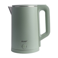 Bouilloire à thé électrique en acier inoxydable Raf 1850w grande capacité 2,3 L chaudière à eau chaude théière avec protection contre l'ébullition et le séchage