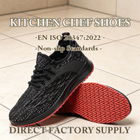 Chaussures de chef imperméables CHUDUN, à lacets, respirantes, antidérapantes, doublure en polaire, semelle en caoutchouc pour femmes, chaussures de cuisine pour le travail en cuisine