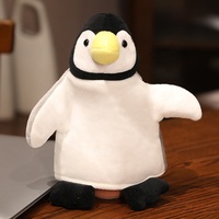 Vente en gros d'animaux marins jouets en peluche comprenant requin baleine caméléon crocodile pieuvre pingouin marionnette à main en nylon PP coton