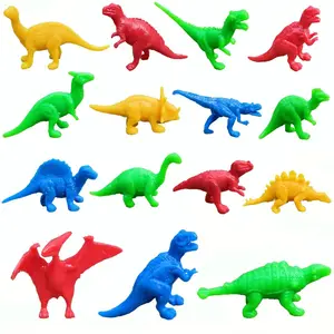 Personalizado colorido varios pequeños dinosaurio modelo de juguete Cápsula de juguete a granel