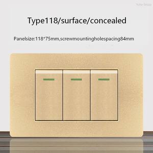 Interrupteur mural électrique standard 1/2/3 pour hôtel, prise murale électrique domestique - Product Image 5