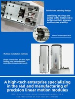 Module de guidage linéaire à double rail avec vis, semi-fermé, pour servomoteur de précision CNC, manipulateur série CFS