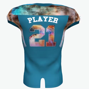 Jersey de Fútbol Americano Personalizado de Calidad Profesional a Precio de Fábrica, Diseño Personalizado, Malla Transpirable, Talla Grande, 100% Poliéster, Secado Rápido, Estampado - Product Image 4