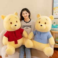 Boneka Teddy Winnie Ukuran 25cm 35cm 50cm 65cm 85cm, Mainan Boneka Plush Hadiah Valentine untuk Pacar, Laris Manis