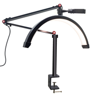 Lampe de sol LED en forme de demi-lune SW 26 pouces, système d'éclairage pour tatouage, extension de cils, salon de beauté, maquillage
