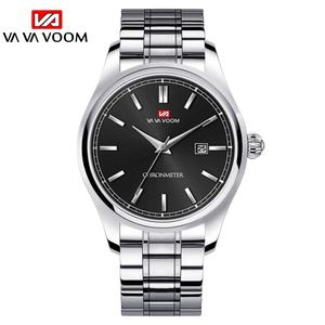 Montre pour homme, logo personnalisé, grand cadran, étanche, luxe, décontractée, affaires, bracelet en cuir, livraison gratuite - Product Image 3