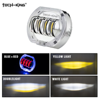 Nouvellement 8000lm Led projecteur lentille Double halo ange diable oeil Dc12v-80v 29w moto phare ange yeux diable yeux projecteur