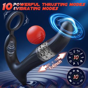 Vibromasseur Anal Ondulant en Silicone <span class=keywords><strong>pour</strong></span> Hommes, Masseur de Prostate Télécommandé, Plug Anal <span class=keywords><strong>pour</strong></span> Femmes, Dildo Vibrateur Pénétrant - Product Image 2